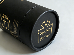 <b>Gift</b> Packaging Luxury Whisky Glass Storage <b>Box</b> - <b>Black</b> Round Paper Cylinder Packaging for Premium Liquor Glasses <b>Box</b> - Product Image 3