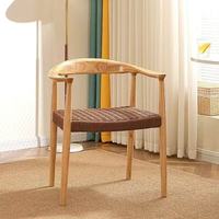 Chaise de salle à manger en rotin durable, chaise en cannage véritable noyer, chaise en rotin massif en bois pour salon et café, vente en gros