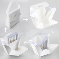 Présentoir 3d en membrane transparente, boîte de présentation de bijoux, grand écran de 9x9 cm