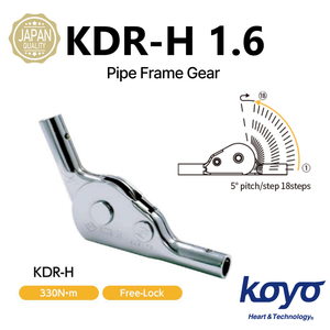 Pieza de ajuste de ángulo para estructura de tubos de alta resistencia (18 pasos/5) ° pitch/330N m) KDR-H 1.6 Accesorios para sofá - Product Image 1