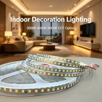Bande LED SMD 2835 24V 8MM 120 LED/M 20M de long, sans chute de tension, 90CRI, sans scintillement, coupable toutes les 1 LED