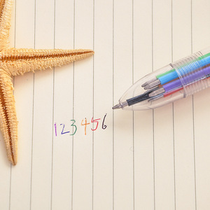 Bolígrafo Multifunción Soumei Hidemi, 6 Colores, Giratorio, de Plástico, Artístico, Coleccionable, con Forma de Bala, 0.5 - Product Image 2