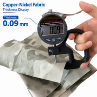 Tissu conducteur de camouflage en cuivre et nickel pour blindage EMI/EMF, protection RFID, tissu Faraday pour la sécurité et l'utilisation en extérieur