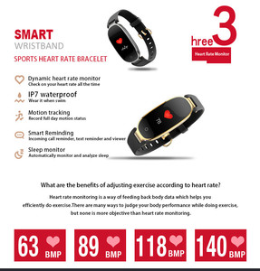 Ladies S3 Smart Watch Waterproof Lady Women Heart Rate Monitor Fitness Tracker Smart Band for Android IOS Ladies S3 Smart Band - Product Image 4