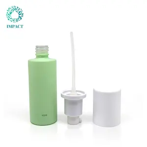 Cosmetic Glass Bottle Jars Serum Face Cream Packaging Bottle With Pump