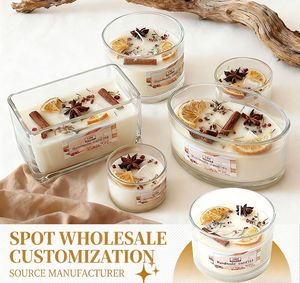 <span class=keywords><strong>Vela</strong></span> Aromática Premium Hecha a Mano con <span class=keywords><strong>Canela</strong></span> y Naranja Secas, para Decoración del Hogar, Relajación y Eventos Festivos - Product Image 1
