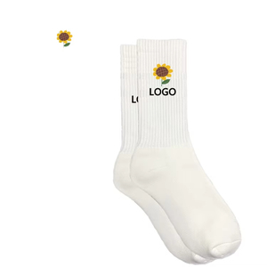 High Quality Custom Logo Unisex Gym Athletic <b>Socks</b> Cotton Thick Bamboo Crew Mens Sport Custom Design Wholesale - Product Image 1