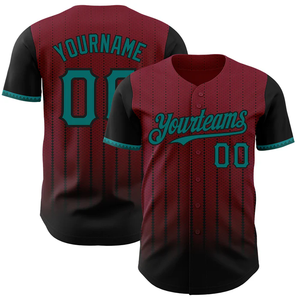 Tontons Usine Personnalisé Unisexe Baseball Softball Maillots USA Taille Transfert De Chaleur Imprimé Respirant 100% Polyester Plaine Pinstripe - Product Image 1