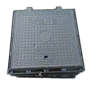 Couvercle de regard en fonte ductile EN124 D400 - Grille et cadre carrés en fonte 600x600mm pour les infrastructures routières municipales