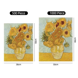 1000 pièces de puzzles en bois pour adultes, café en terrasse la nuit, peintures à l'huile d'art de <span class=keywords><strong>Van</strong></span> <span class=keywords><strong>Gogh</strong></span> - Product Image 4