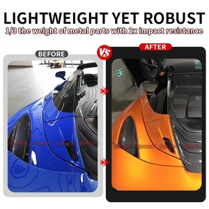 ฝาครอบช่องลมด้านหลังคาร์บอนไฟเบอร์แบบแห้งสำหรับ McLaren 720S  แบบ OEM  ลายทวิล 3K  ชิ้นส่วนตกแต่งช่องลมเข้า - Product Image 3