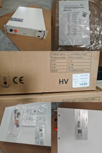 Batterie au lithium LiFePO4 Deye BOS-G-Pack5.1 51,2V 100Ah, montage en rack, haute tension, batterie de stockage d'énergie solaire, garantie 10 ans - Product Image 4