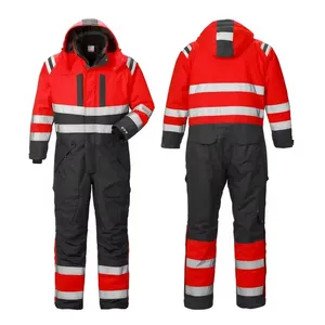 Wholesale Flame Fire Retardant Clothing Safety Workwear OEM Custom Logo Uniforms Overall Suit Work Wear Working FR Coveralls