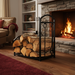 Porta Legna in Legno Stile Australiano Robusto per Parco Pubblico, con Giunti Saldati al Laser di Precisione, Resistente alla Ruggine, con Attrezzi - Product Image 4