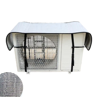 Refroidissement économie d'énergie feuille d'aluminium AC couvre isolation thermique extérieure climatiseur protecteur soleil vent Bug déflecteur