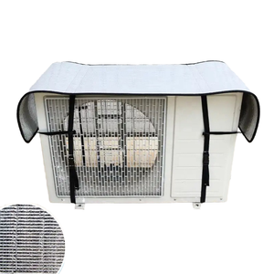 Refroidissement économie d'énergie feuille d'aluminium AC couvre isolation thermique extérieure climatiseur protecteur soleil <span class=keywords><strong>vent</strong></span> Bug déflecteur - Product Image 1