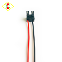 Adaptateur de prise femelle à angle droit H7, câble de connexion, faisceau de câblage, fiche de raccordement, phare automobile, lampe, 2 fils, 15 cm, 18 AWG