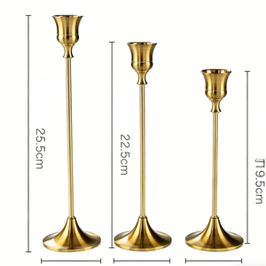 <b>Wedding</b> Decoration Modern Golden Taper <b>Candle</b> Holder Brass Gold Metal Candlestick Holders Metal <b>Candle</b> Holder Gold Stand - Product Image 6