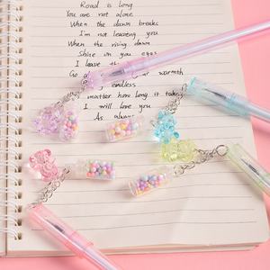 Cute Candy Cartoon Bear Shape Office School Student Kids Erasable Gel Canetas Papelaria Suprimentos 0.5mm Azul Preto Tinta Personalizar - Product Image 5