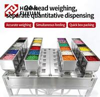 Distributeur de pesage semi-automatique à 24 grilles pour la triage et le remplissage de bijoux, perles, noix, épingles, blocs de construction et granulés plastiques