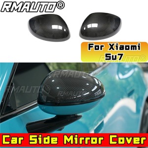 Coques de rétroviseurs latéraux en fibre de carbone véritable pour Xiaomi Su7, kit carrosserie, accessoires auto - Product Image 2