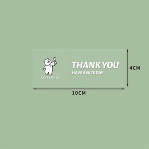 Tùy Chỉnh Trong Suốt Hình Chữ Nhật 'Mở Me' 'Cảm Ơn You' Vinyl Dính Dán Cho Cửa Hàng Tạp Hóa Siêu Thị Triển Lãm Khuyến Mại Sử Dụng - Product Image 2