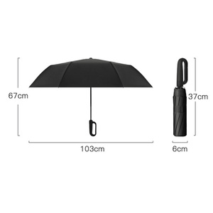 Parapluie publicitaire incassable Compact Portable à grande boucle automatique de haute qualité de 23 pouces pour les cadeaux d'affaires personnalisés - Product Image 6