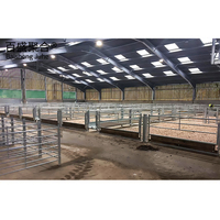 Structure en acier pour bâtiments d'élevage : abri pour chèvres, poulailler, bâtiment pour bovins, ferme porcine, cages pour poules pondeuses, écurie pour chevaux