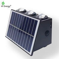 Lampe murale solaire RGB étanche IP65 Hienergy, décoration LED extérieure pour jardin et paysage