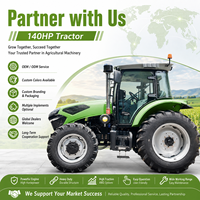 Tractor de Ruedas LAWNIO que Cumple con los Estándares Internacionales, Motor de 6 Cilindros, PTO de Doble Velocidad para Grandes Operaciones Agrícolas, Tractor 4x4