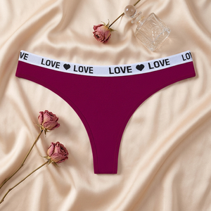 Tangas de algodón para mujer al por mayor, bragas tipo T-back sexys de talle bajo, suaves, elásticas y transpirables para deporte - Product Image 2