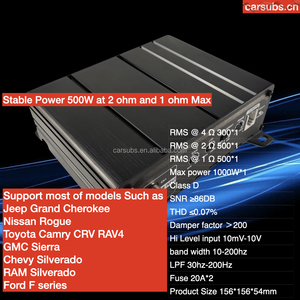 8 Inch Amplified <strong>Subs</strong> Class D Peak 1000W Car Subwoofer Ported <strong>Box</strong> with Monoblock for TOYOTA GMC FORD Chevrolet Pickup Truck Van