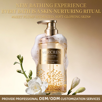 MERCILEN Gel Douche Luxueux aux Huiles Essentielles avec Microcapsules de Caviar Doré et Formule Acides Aminés pour un Nettoyage en Profondeur et une Hydratation Intense