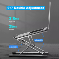 Coolcold — support ergonomique pliable en alliage d'aluminium, pour ordinateur Portable, PC, tablette et ordinateur, OEM, vente en gros