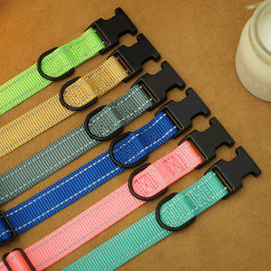 Colliers pour animaux de compagnie réglables de qualité supérieure Collier de chien réfléchissant en nylon doux et robuste avec boucle à dégagement rapide en métal - Product Image 6