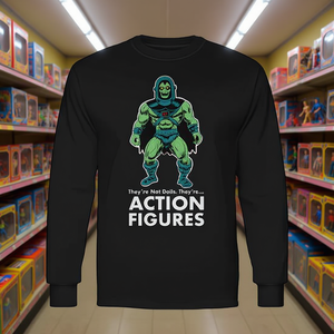 Non sono bambole, sono action figure, giocattoli degli anni '80, maglietta a maniche lunghe - Product Image 3