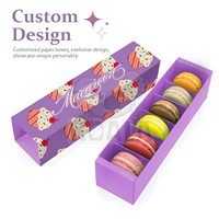 Tiroir de séparation de boulangerie écologique Mini Crêpe Cupcakes Gâteau Gaufre Biscuits Macaron Pâtisserie Boîte de Papier Emballage