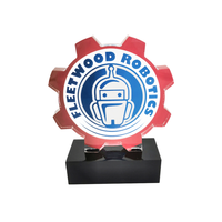 Trophée personnalisé en acrylique ELOR, petite taille, pour concours de robots étudiants, prix de compétition, protection UV, club de formation, cadeaux pour salons professionnels