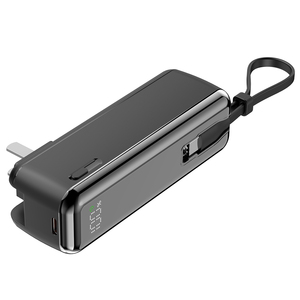Baterí<span class=keywords><strong>a</strong></span> Externa OEM de 5000 mAh con Enchufe de CA Integrado y Cable con Cordón - Carga Rápida de 22.5W, USB C PD, Pantalla Digital - Product Image 5