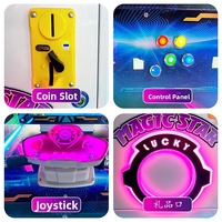 Machine de jeu d'arcade interactive pour enfants, écran LCD HD 19 pouces, thème Dream Star, à monnayeur, avec cadre métallique
