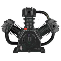 Fusheng TA-80 pièces de compresseur à piston WILLEST entraînement par courroie 7.5 hp tête de compresseur BWII75T pompe de compresseur d'air 3 cylindres à 2 étages