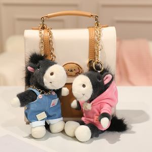 Llavero de Peluche <span class=keywords><strong>con</strong></span> Diseño de Caballo, Moderno y Elegante, Amuleto del Año del Caballo, Divertido Colgante para Bolsa - Product Image 3