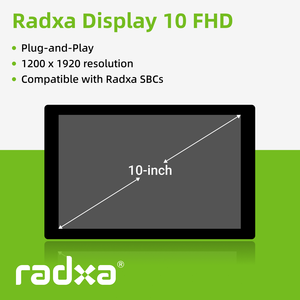 Monitor de 10 Pulgadas con Pantalla Táctil FHD, Resolución 1200*1920, Plug&Play, Compatible con Todas las Computadoras de Placa Única Radxa - Product Image 1