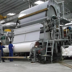 10ton giấy máy tái chế giấy gỗ bột làm cho máy chìa khóa trao tay dự án hoàn thành dây chuyền sản xuất giấy - Product Image 1