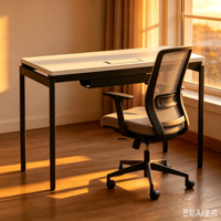 Meubles de bureau, bureau simple et petit pas cher, bureau d'étude, table moderne, bureau de travail, bureau d'ordinateur avec chaise de bureau ergonomique