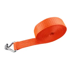 50MM 2 Inch 5000KG Cargo Lashing Straps Load Ratchet Tie Down Straps With J Hook For Sale