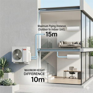 <span class=keywords><strong>Climatiseur</strong></span> multi-zones UE, unité intérieure à montage libre, WIFI, A++ - Product Image 3
