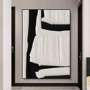 Lienzo abstracto moderno personalizado pintura al óleo de lujo Simple hogar pared arte lienzo decorativo negro blanco diseño estilo Art <span class=keywords><strong>Deco</strong></span> - Product Image 1
