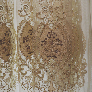 Fournisseur direct d'usine brodé Tulle <span class=keywords><strong>Organza</strong></span> tissu pure rideau de fenêtre d'hôtel - Product Image 3