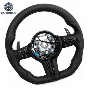 Volant sport en cuir noir pour E87/E83/E90/E91/E92/E84 X1/X5/X6 E70/E71 M3/M5 - Vente en gros - Product Image 1